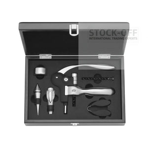 Caixa de Madeira Lacada para 2 Garrafas com Acessórios Premium para Vinho Stock