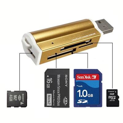 Leitor de Cartões de Memória 4 em 1