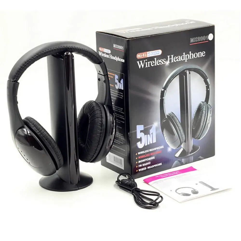 Headphones Wireless 5 em 1 🎧 – Som Sem Fios & Versatilidade Protech