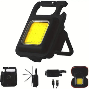 🔦 Mini Lanterna LED Recarregável e Magnética 7 em 1 Protech