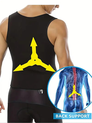 🔥 SUPER DEAL — Colete de Sauna para Homem | Queima de Gordura e Compressão para Treino 💪 Stock