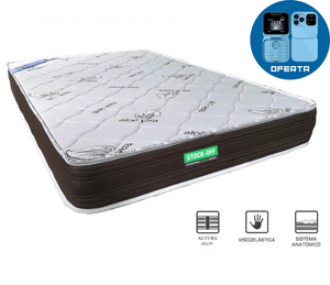 Colchão Ortopédico Sleep Tech Pro 26cm – Tecnologia Neurotécnica de Perfilagem | Fabrico PT Stock OFF