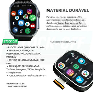 Smartwatch Android 4G Ultra 3 Microwear Original 4GB 32GB/ 128 GB Amoled Stock OFF