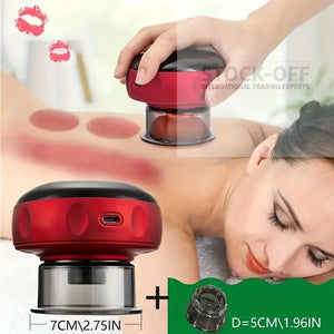 🔥 SUPER DEALS - Massageador de Sucção a Vácuo Recarregável | Terapia de Ventosa Moderna | Alívio de Dores, Relaxamento e Estética Stock