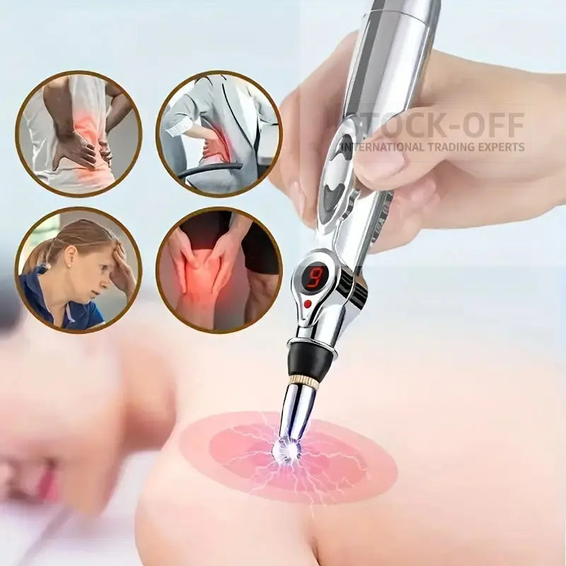 🔥 SUPER DEALS - Caneta Massagem Acupuntura 9 Níveis USB Portátil | Testado Porto™ | -75% 🇵🇹 Stock