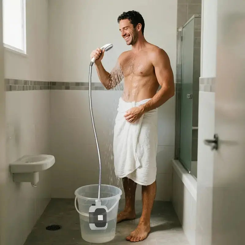 Chuveiro Portátil de Exterior Stock OFF