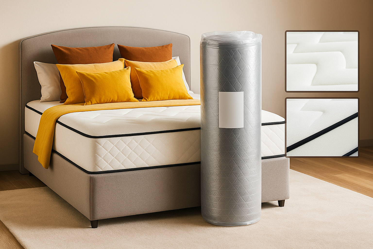 💤 Colchão Viscoelástico – Conforto, Suporte e Durabilidade para um Sono Reparador! 🛌✨