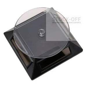 Vitrine Solar 360 – Plataforma Giratória Automática para Exibição de Jóias e Acessórios ☀️💎 Stock