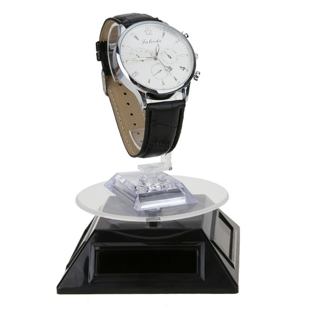 Vitrine Solar 360 – Plataforma Giratória Automática para Exibição de Jóias e Acessórios ☀️💎 Stock