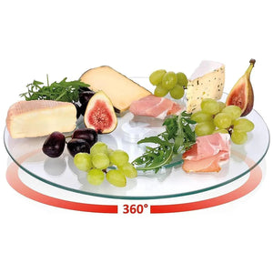 Prato de Vidro Giratório 35 cm – Sofisticação e Praticidade Para a Sua Mesa! ✨ Stock OFF
