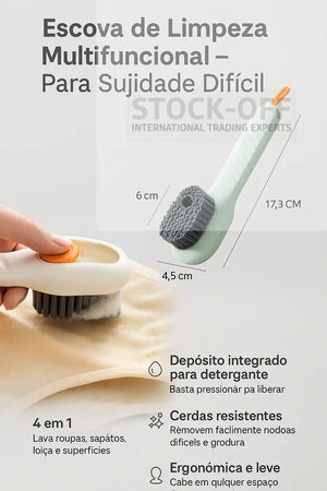 🔥 SUPER DEAL — Escova de Limpeza Multifuncional | Sujidade Difícil | Casa + Cozinha + Casa de Banho 🧽✨ Stock OFF