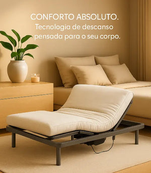 Estrado Articulado de Solteiro com Motor – Conforto e Tecnologia para o Seu Sono 💤🛏️ Colchões Stock Off