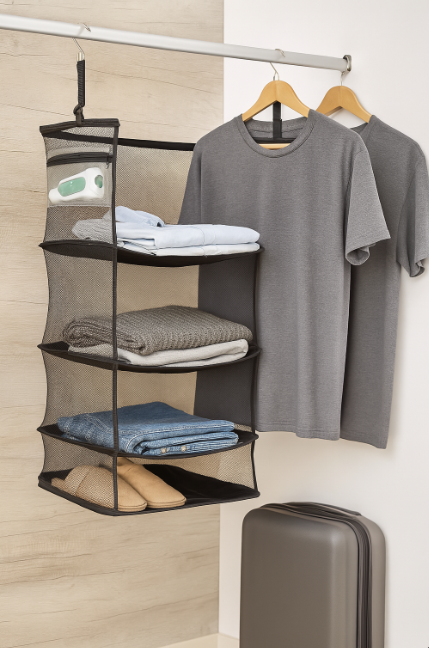 Bibliothèque pliante portative (4 étagères)