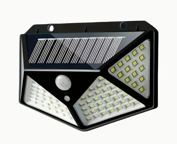 Luz Solar LED 100 Leds com Sensor de Movimento – Iluminação Automática e Potente até 1000 Lumens Stock OFF
