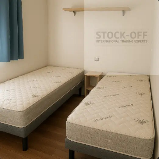 STAYPRO™ ROLL — Linha Profissional de Colchões para Bungalows, Campismo e Alojamentos Colchões Stock Off