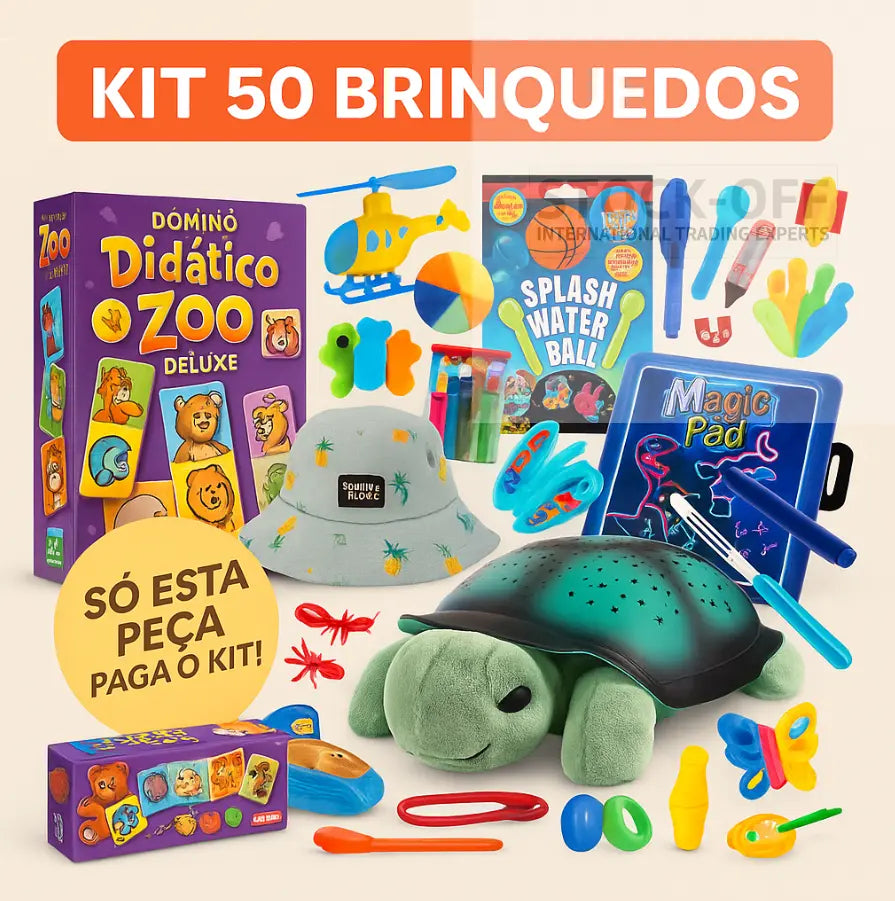 Pacote Limpa-Armazém – 50 Brinquedos Kids (Inclui Premiums Garantidos) Stock