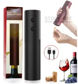 🔥 SUPER DEALS - Saca Rolhas Elétrico com Bateria Incorporada e Carregamento USB | Praticidade, Estilo e Tecnologia para Abrir Garrafas Stock