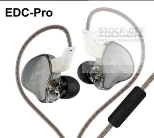 🔥 SUPER DEALS - Auriculares In-Ear KZ EDC Pro HiFi (Com Fio) | 2 Drivers Dinâmicos | Graves Potentes | Isolamento Sonoro + ANC | Microfone | 3.5mm | Testado Porto™ | -70% 🇵🇹 Stock