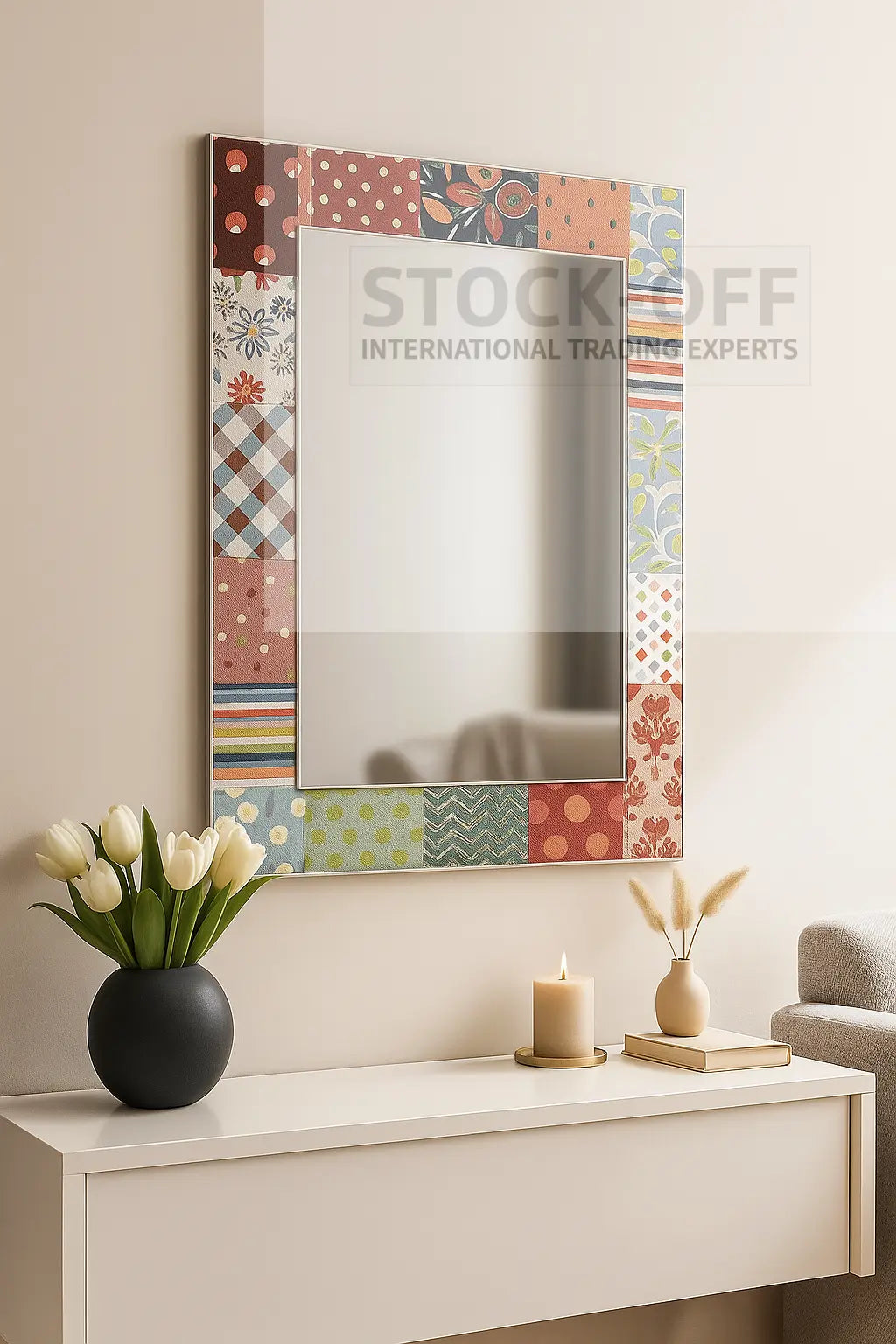 🔹 Espelho Retro Loft – Elegância Vintage com Toque Industrial Stock OFF