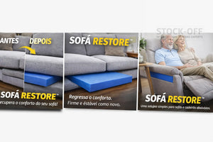 SOFÁ RESTORE™ - Suporte Profissional para Assentos de Sofá Afundados Stock