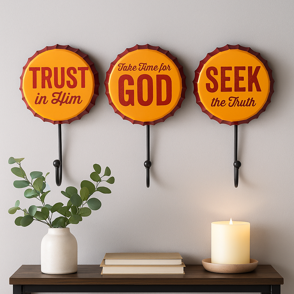 Percha de metal vintage