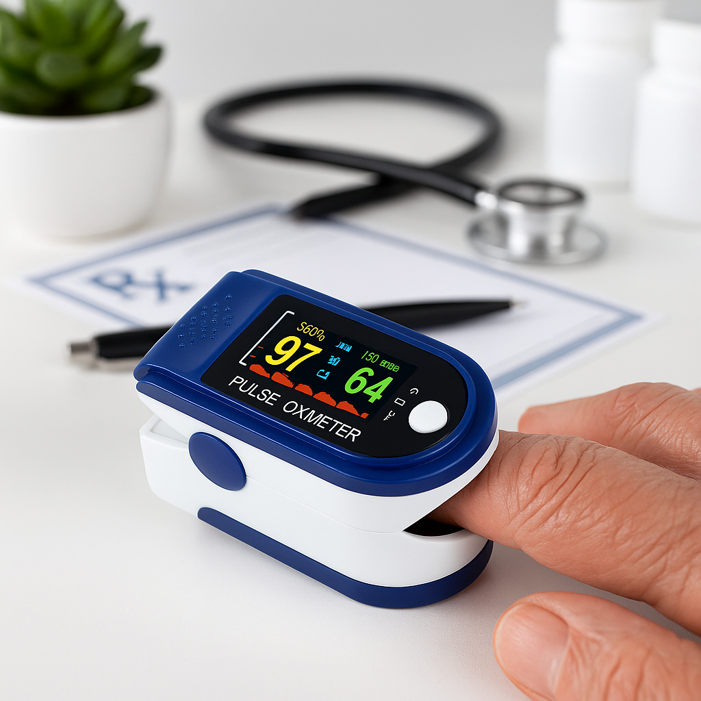 Oxímetro de dedo portátil