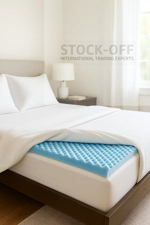 EggFoam Comfort™ ReliefPad – Camada Ortopédica Perfilada para Alívio de Pressão | Espuma HR 35kg/m³ | Fabrico PT 🇵🇹 Colchões Stock Off