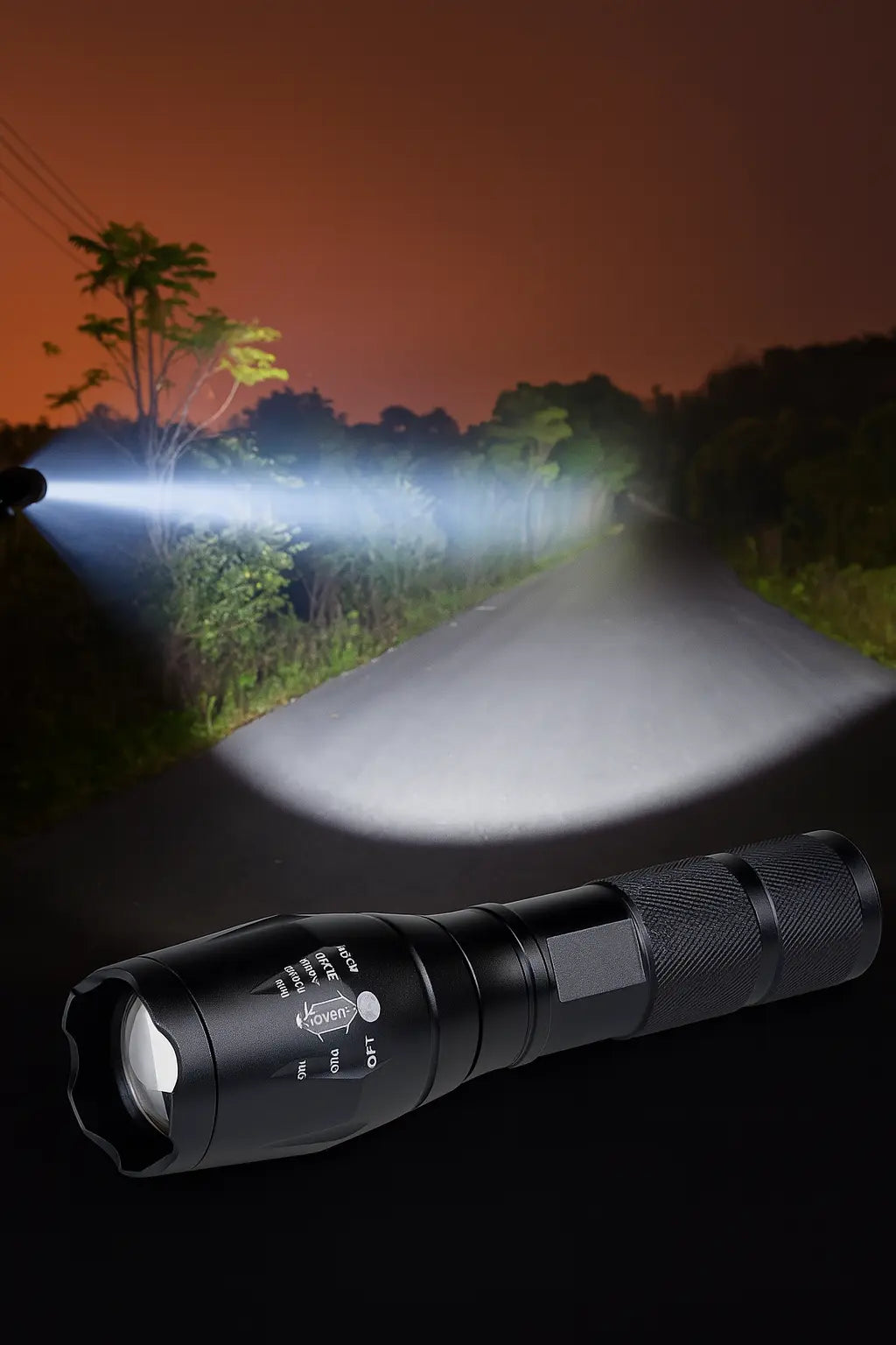 🔦 Lanterna Tática LED Pro 2000W com Zoom – Alta Potência e Versatilidade Total Stock OFF