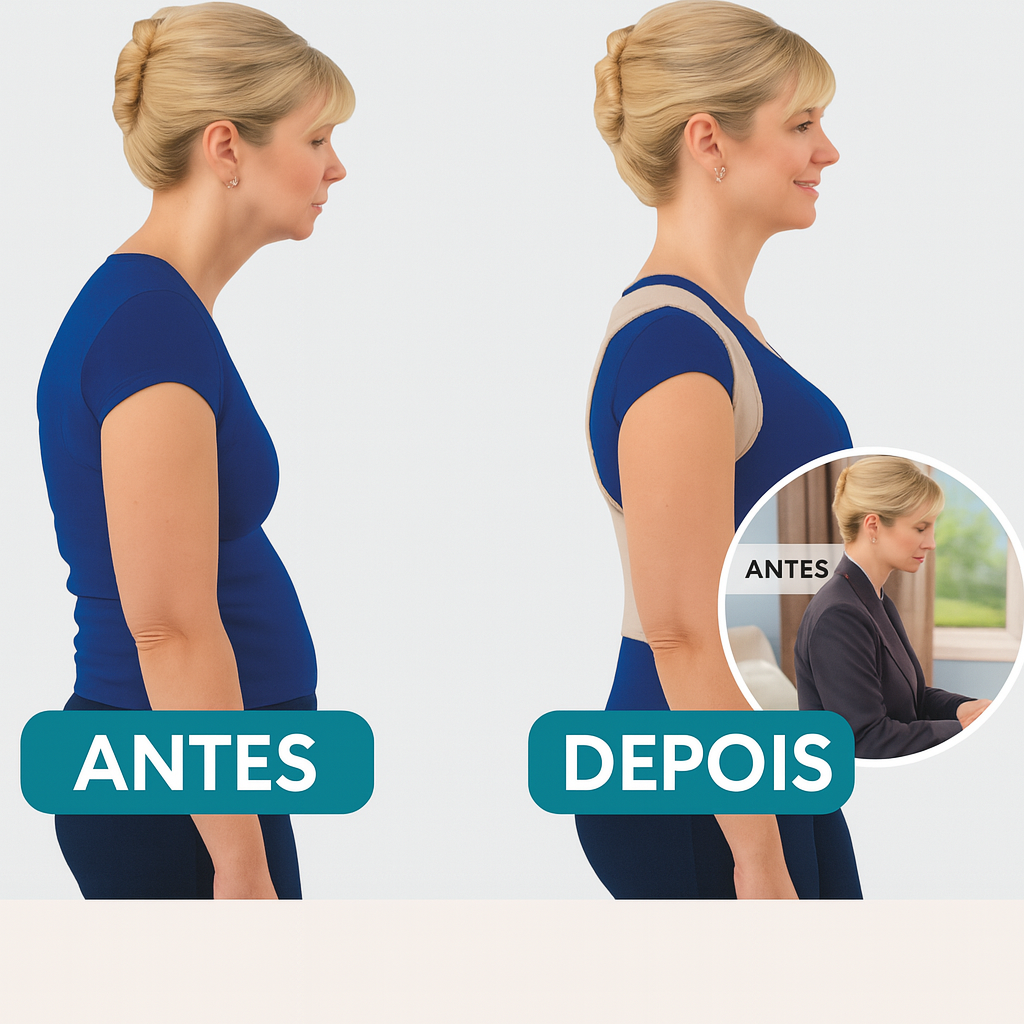 🦴 Corretor Postural Royal Posture – Alinhamento e Conforto para a Sua Coluna