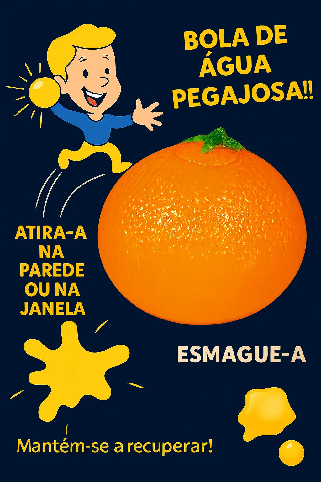 🌀 Sticky Water Ball – Diversão Pegajosa para Todas as Idades! Stock OFF