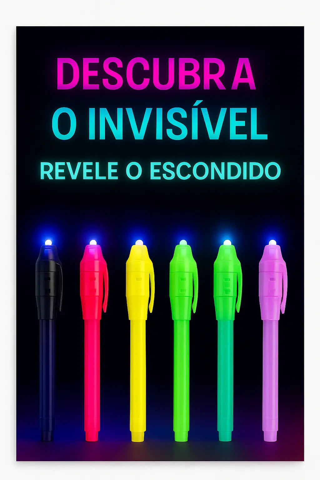 🔥 SUPER DEALS - Caneta Tinta Invisível UV Mensagens Secretas | Testado Porto™ | -70% 🇵🇹 Stock OFF
