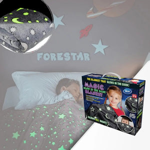 🌟 Manta Brilha no Escuro – Conforto, Magia e Aconchego! 🌟 Stock OFF