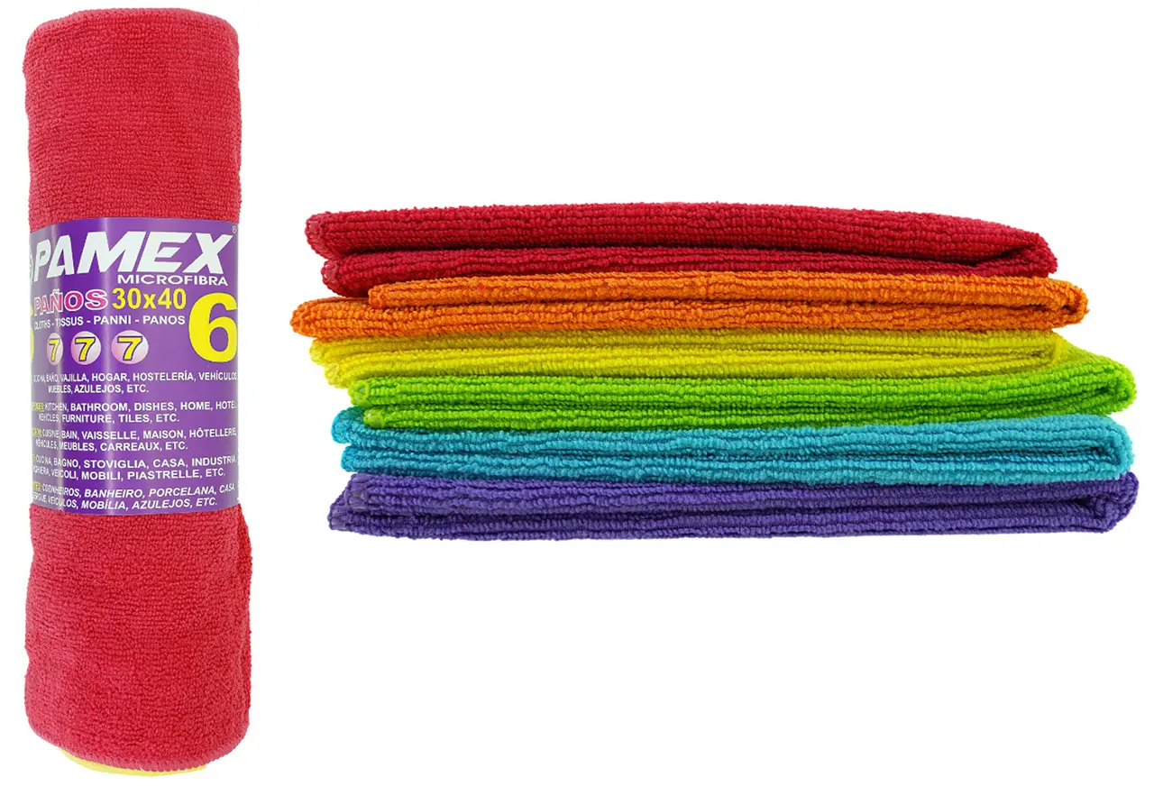 🧽 Pack 6 Panos Microfibra (30 x 40 cm) – Limpeza Eficiente e Sustentável Stock OFF - Melhor Site de Compras Online - Novidades todas as Semanas