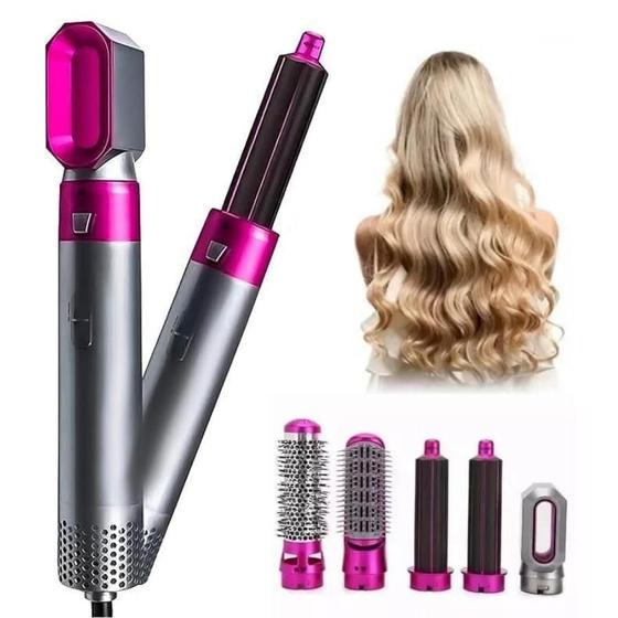 💆♀️ Modelador de Cabelo 5-em-1 – Transforme seu Visual com Praticidade e Estilo