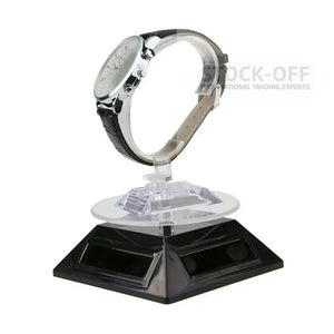Vitrine Solar 360 – Plataforma Giratória Automática para Exibição de Jóias e Acessórios ☀️💎 Stock
