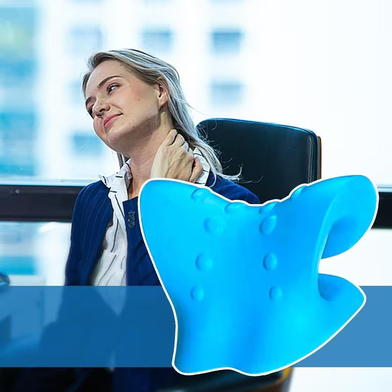 🔥 SUPER DEALS - Dispositivo Tração Espinhal Cervical | Alinhamento + Massagem 🇵🇹 Stock