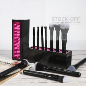 💄 Organizador de Escovas de Maquilhagem em Silicone – Elegância e Praticidade Stock