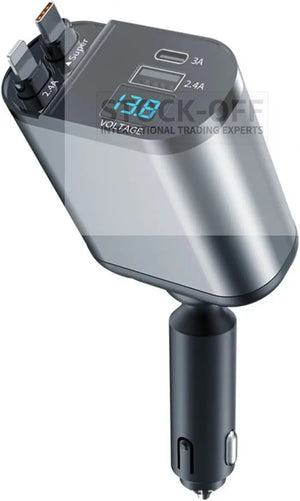 🔥 SUPER DEALS - Carregador Retrátil 2 em 1 para Isqueiro do Carro | Testado Porto™ | -70% 🇵🇹 Stock OFF