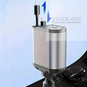 🔥 SUPER DEALS - Carregador Retrátil 2 em 1 para Isqueiro do Carro | Testado Porto™ | -70% 🇵🇹 Stock OFF