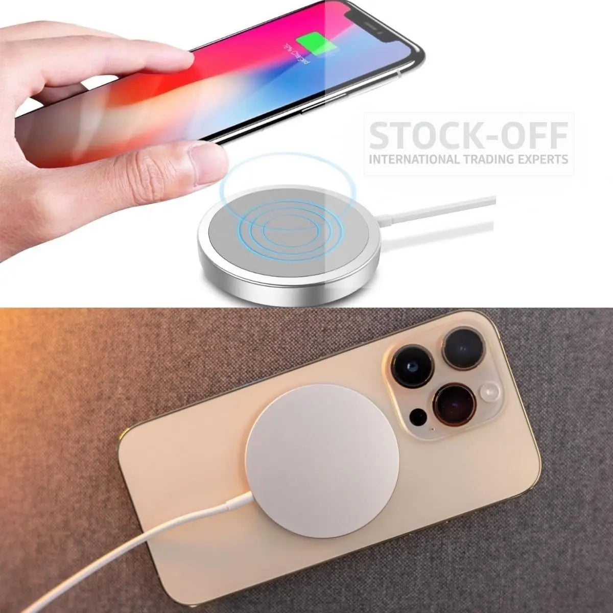 Carregador Magnético Sem Fios com Carregamento por Indução – Compatível com iPhone ⚡📱 Protech