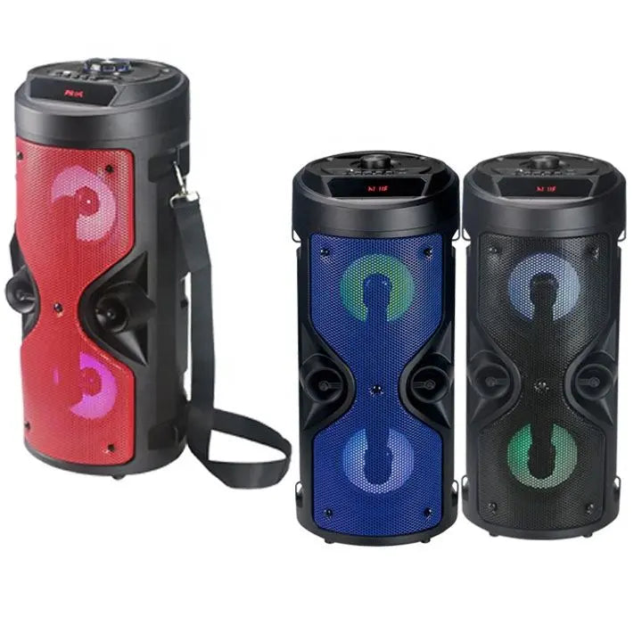 🔊 Coluna Bluetooth com Microfone – Som Potente, Portabilidade e Estilo Protech