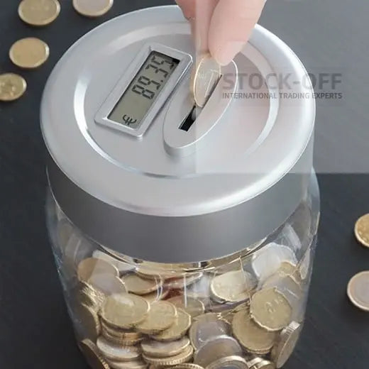 💰 Mealheiro de Contagem de Moedas LCD – O Economizador Digital Perfeito para Presentes! 🎁✨ Stock OFF - Melhor Site de Compras Online - Novidades todas as Semanas