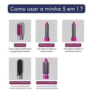 💨 Escova Secador 5 em 1 – Beleza e Praticidade em Cada Fio Stock OFF - Melhor Site de Compras Online - Novidades todas as Semanas