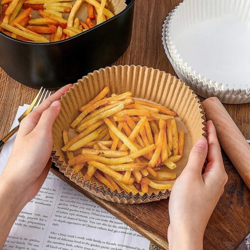 🔥 Formas de Papel Descartáveis para Air Fryer – Pack de 50 Unidades 🔥