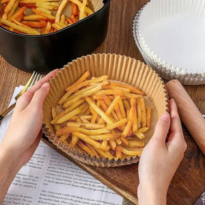 🔥 Formas de Papel Descartáveis para Air Fryer – Pack de 50 Unidades 🔥 Stock OFF