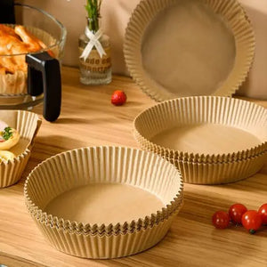 📦 100 Folhas Descartáveis de Pergaminho Antiadetente para Air Fryer 6cc12a-b8