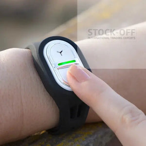 🦟 Pulseira Antimosquitos por Ultrassons Recarregável – Proteção Natural e Segura Protech