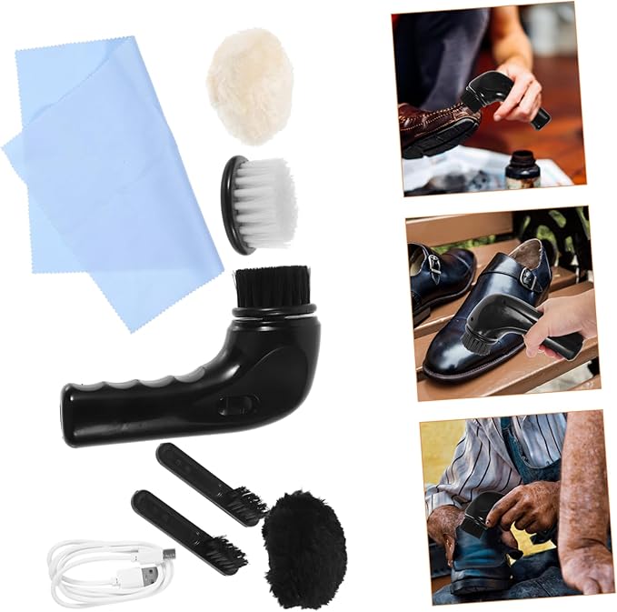 Polidor Elétrico Portátil 2 em 1 para Sapatos