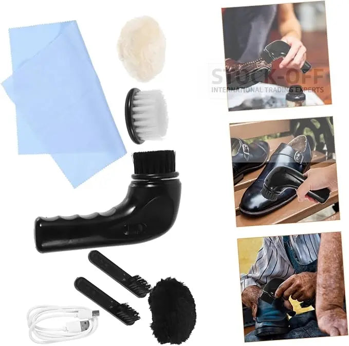 Polidor Elétrico Portátil 2 em 1 para Sapatos Stock OFF