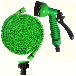 Mangueira mgica de 762 metros2286 metros3048 metros com pistola de pulverizao de alta presso Bico ajustvel para lavagem de carros jardinagem e uso ao ar livre Polipropileno durvel equipamento de irrigao para todas as estaes mangueira